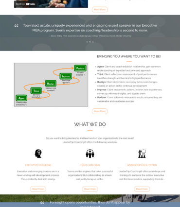 LeaderTrip Coaching Website Developement Portfolio by Katapult Marketing